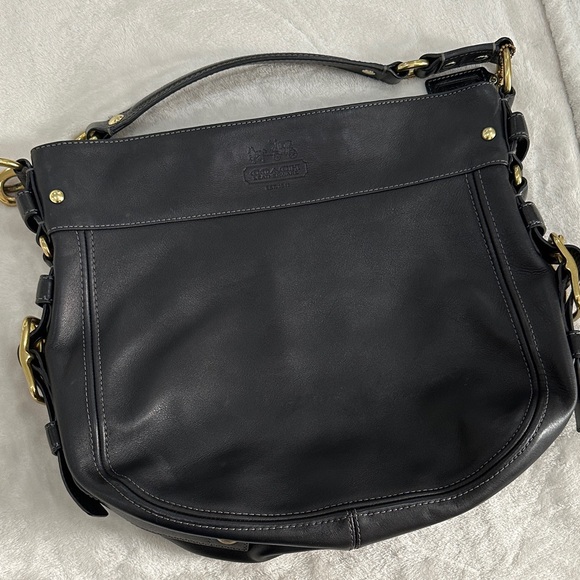 Coach Zoe Leather Zip Top Handbag - Picture 1 of 4